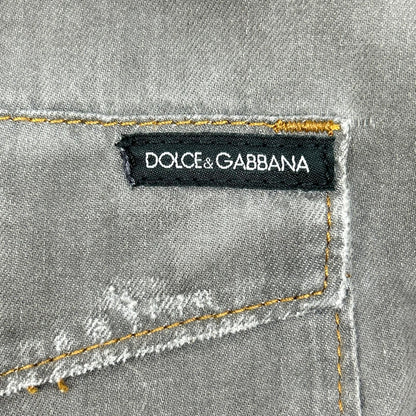 Dolce & Gabbana Sicilia Gray Western Denim Shirt 39 — view 8