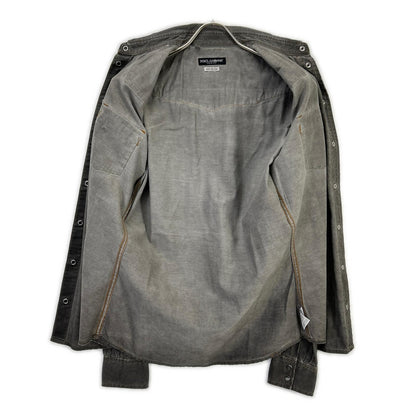 Dolce & Gabbana Sicilia Gray Western Denim Shirt 39 — view 3
