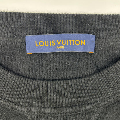 Louis Vuitton Jze Black Cashmere Silk Inside Out Gusset Crew Neck Knit XXL — view 3