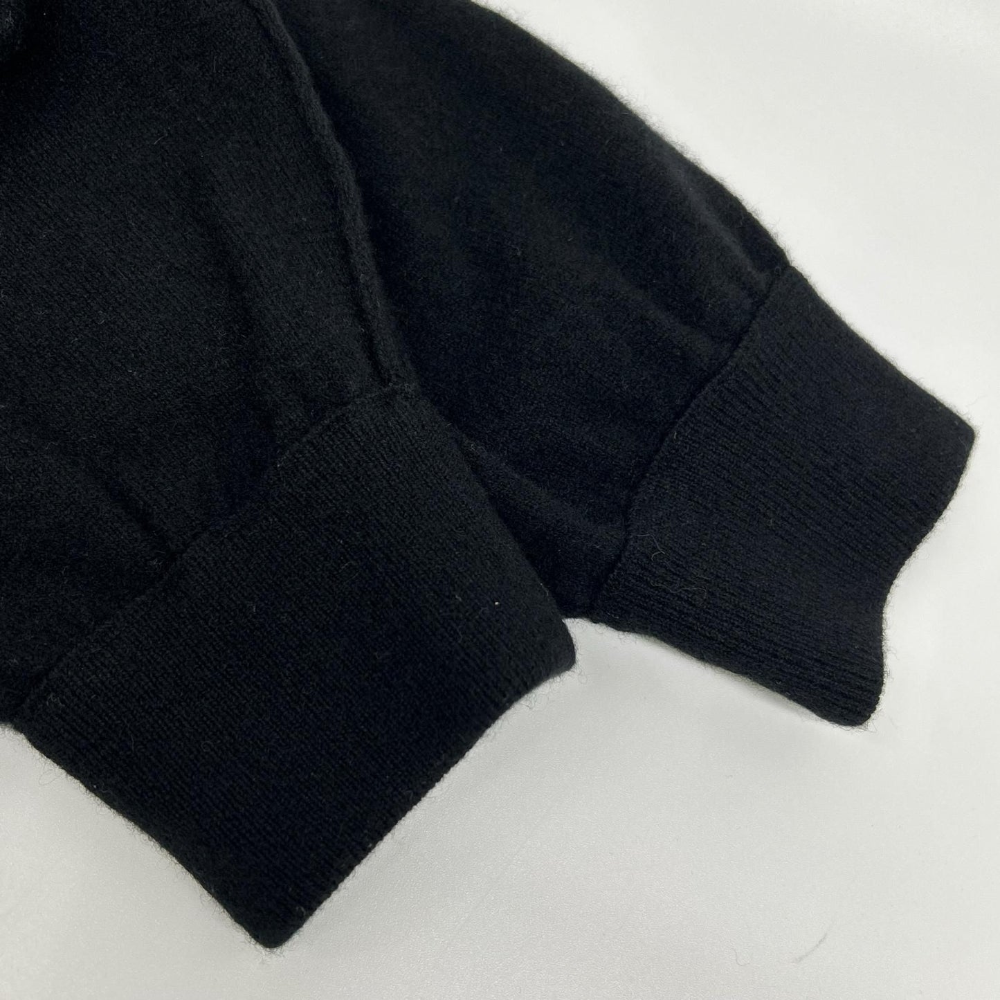Louis Vuitton Jze Black Cashmere Silk Inside Out Gusset Crew Neck Knit XXL — view 9