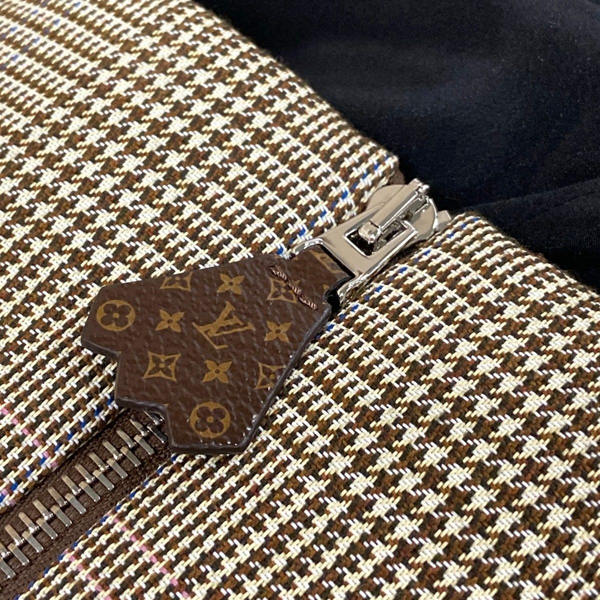 Louis Vuitton Dress 38 M Tweed Glen Check Camisole Cou Wool — view 7