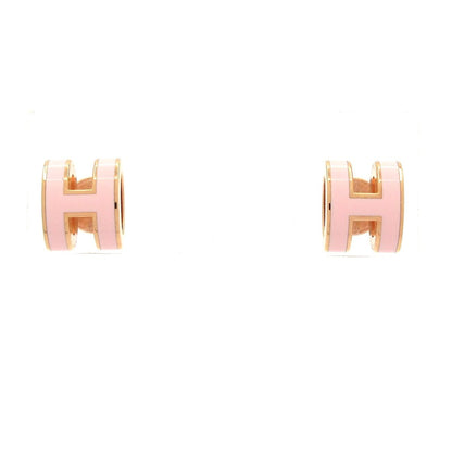 Hermes Earrings Mini Pop Light Pink Gold