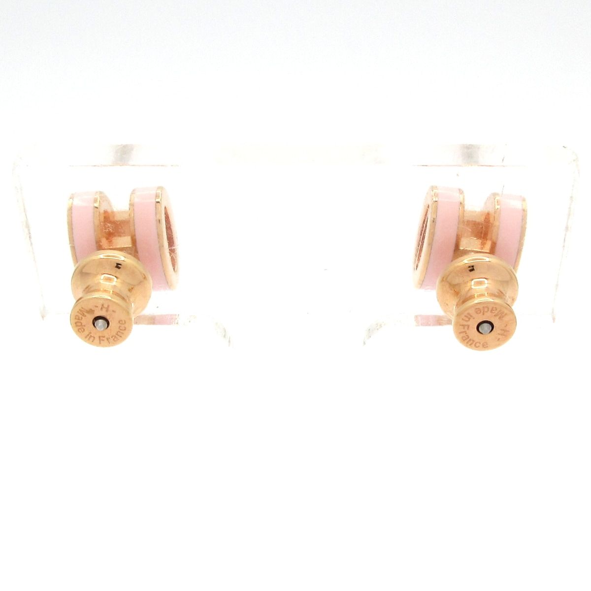 Hermes Earrings Mini Pop Light Pink Gold — view 3