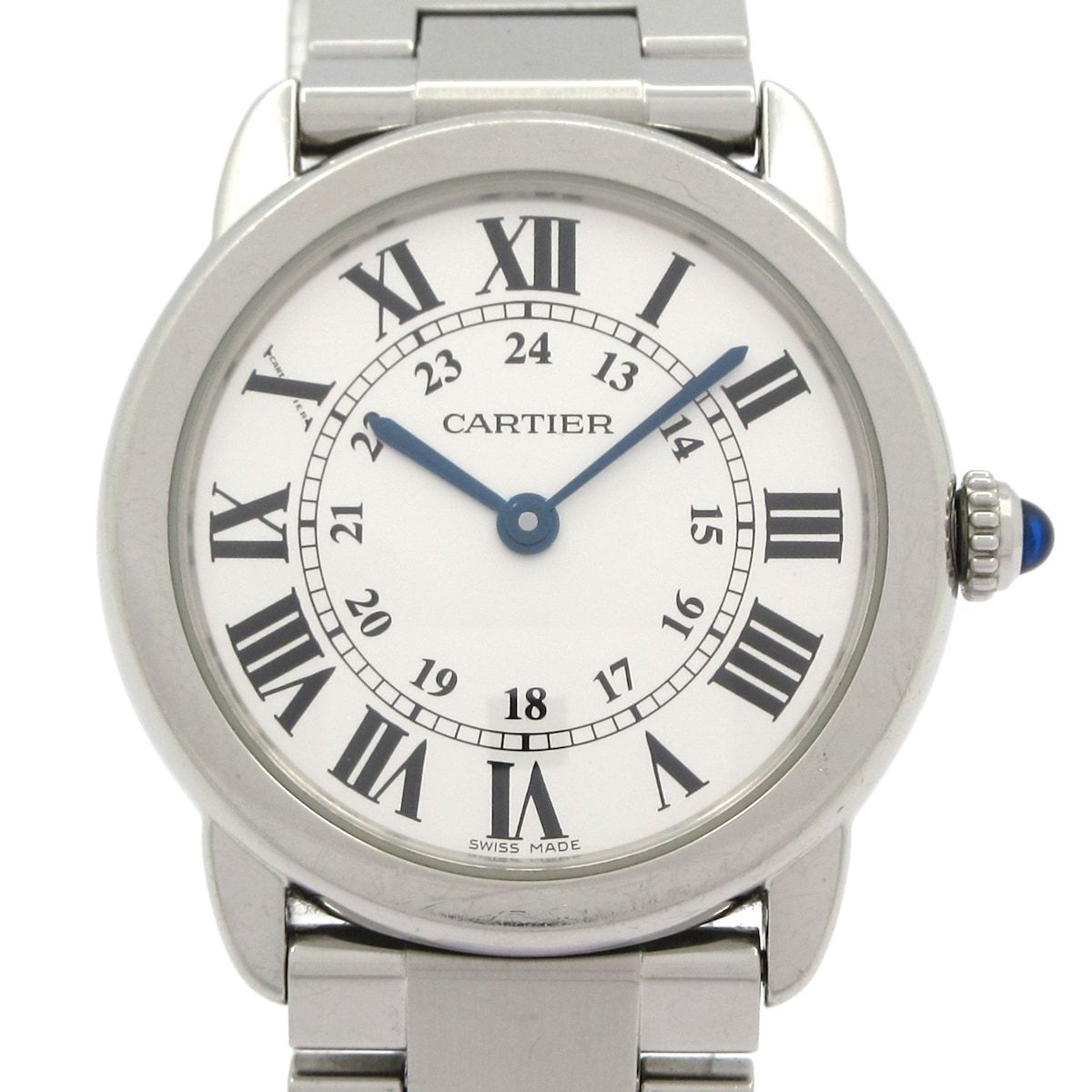 Cartier Watch Ronde Solo SM SS White