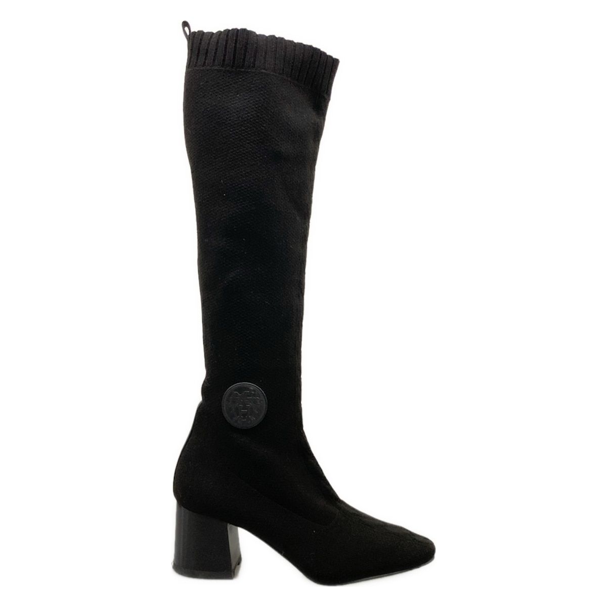 Hermes Long Boots 38 Black Leather — view 4