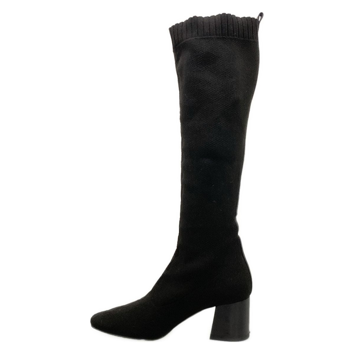 Hermes Long Boots 38 Black Leather — view 3