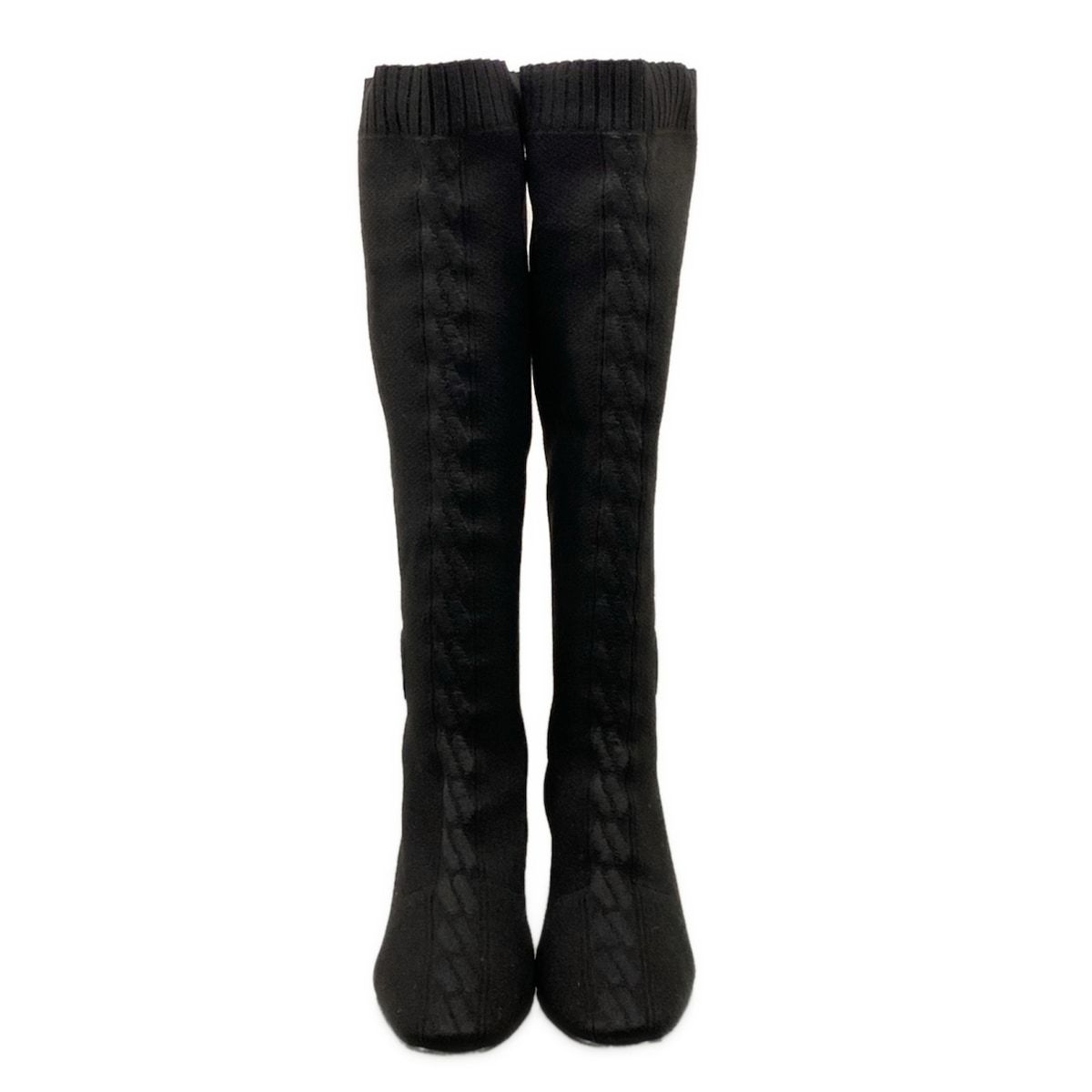 Hermes Long Boots 38 Black Leather — view 5