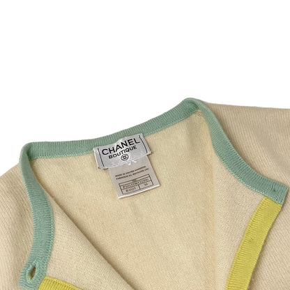 Chanel Ensemble Ivory Light Pink Multi Vintage Cashmere — view 9