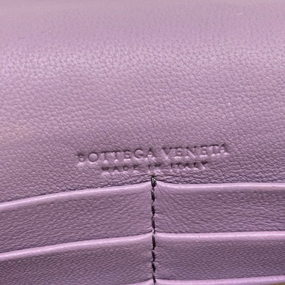 Bottega Veneta Wallet Intrecciato Light Purple Chain Butterfly Leather — view 6