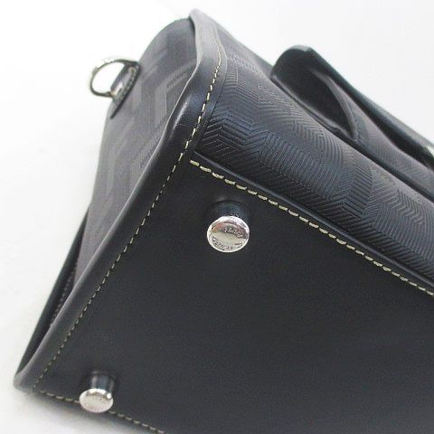 Fendi Soft Truk Boston Bag Zucca Pattern Black — view 7
