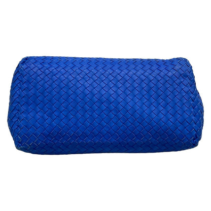 Bottega Veneta Tote Cesta Blue Leather — view 5