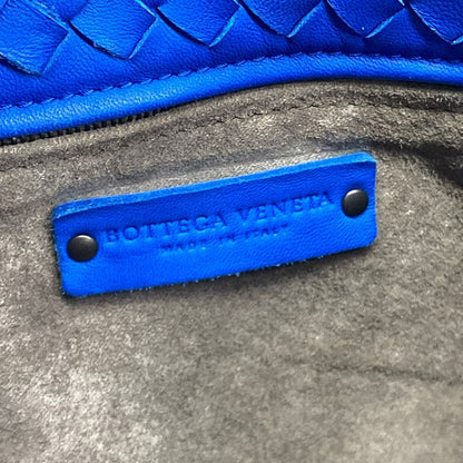 Bottega Veneta Tote Cesta Blue Leather — view 9
