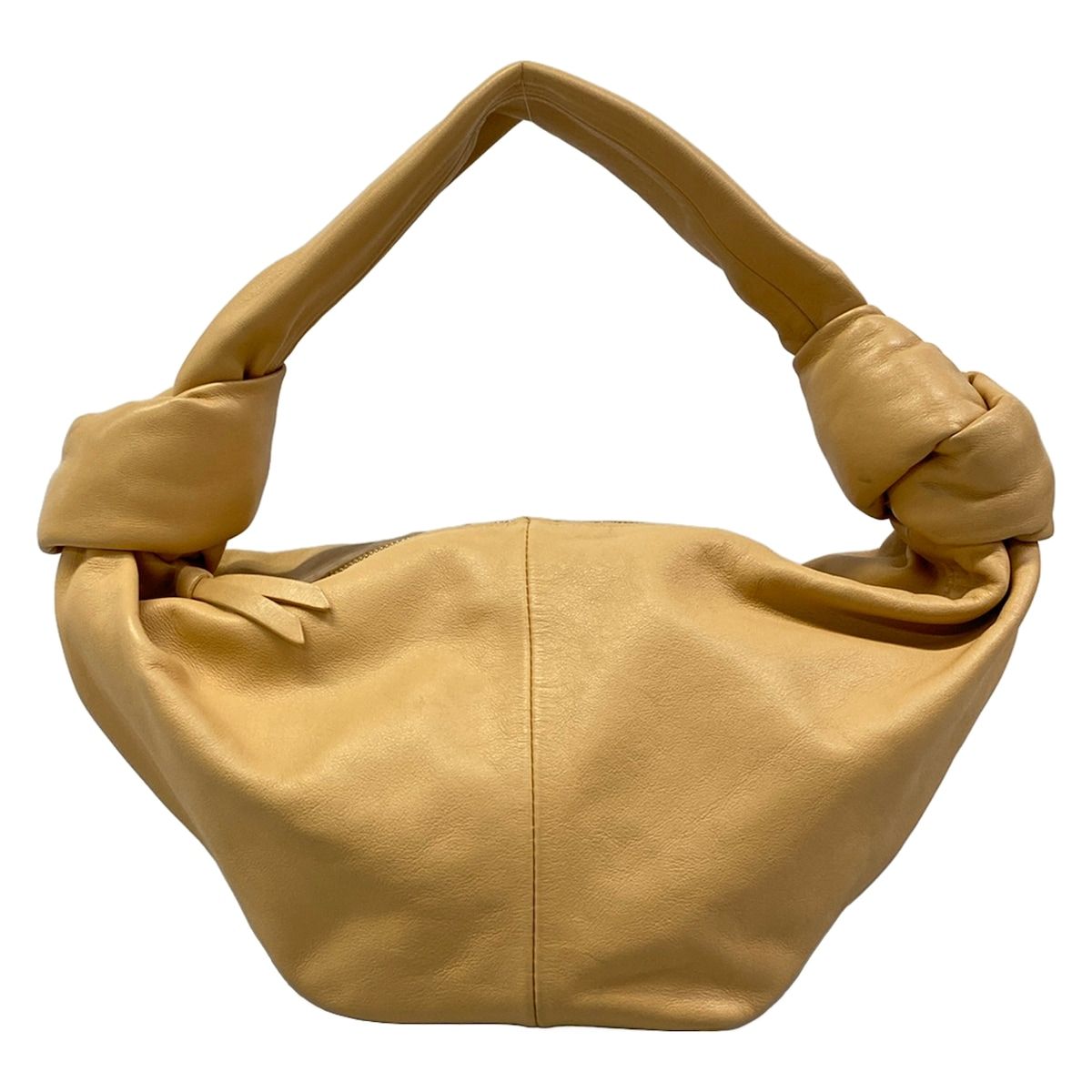 Bottega Veneta Handbag Double Knot Beige Leather