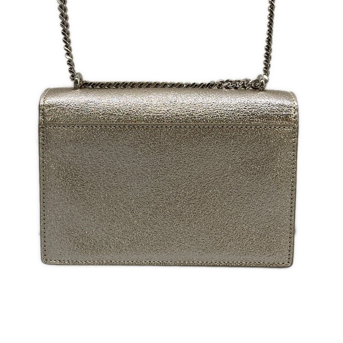 Saint Laurent Paris Wallet Sunset Chain Champagne Gold Leather — view 2