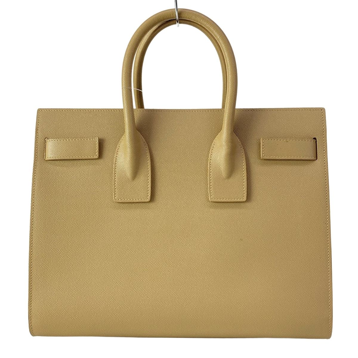 Saint Laurent Paris Handbag Sac Dejour Small Beige Leather — view 3
