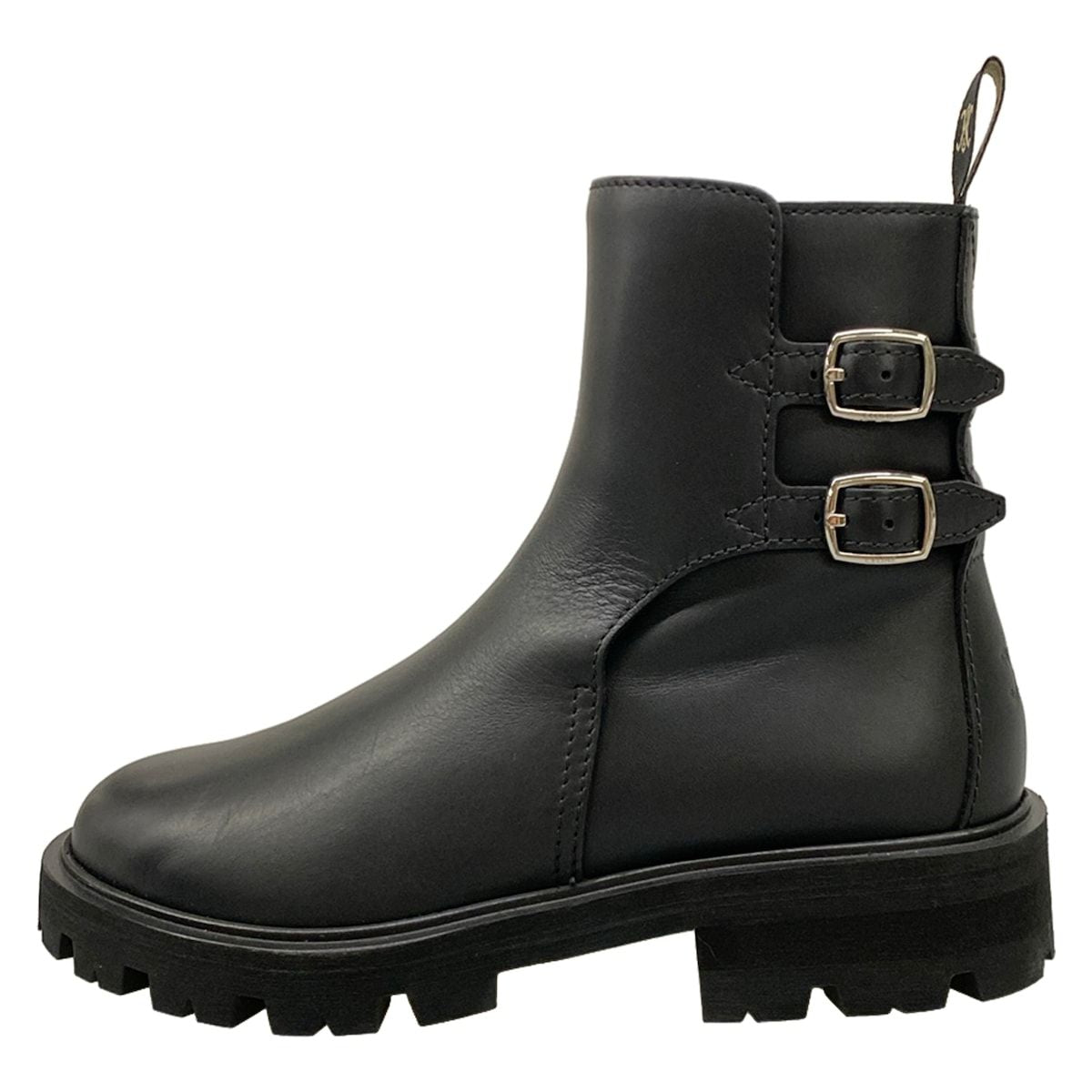 Celine Short Boots 37 Black Leather