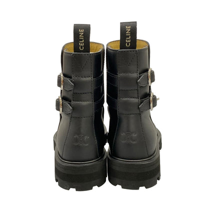 Celine Short Boots 37 Black Leather — view 6