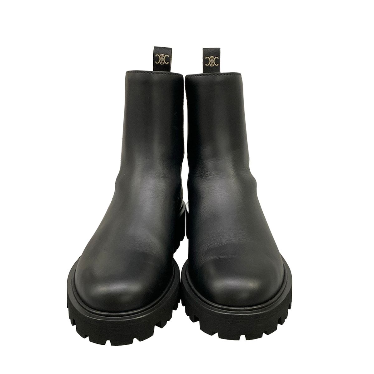 Celine Short Boots 37 Black Leather — view 5