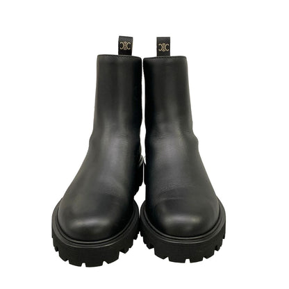 Celine Short Boots 37 Black Leather — view 5