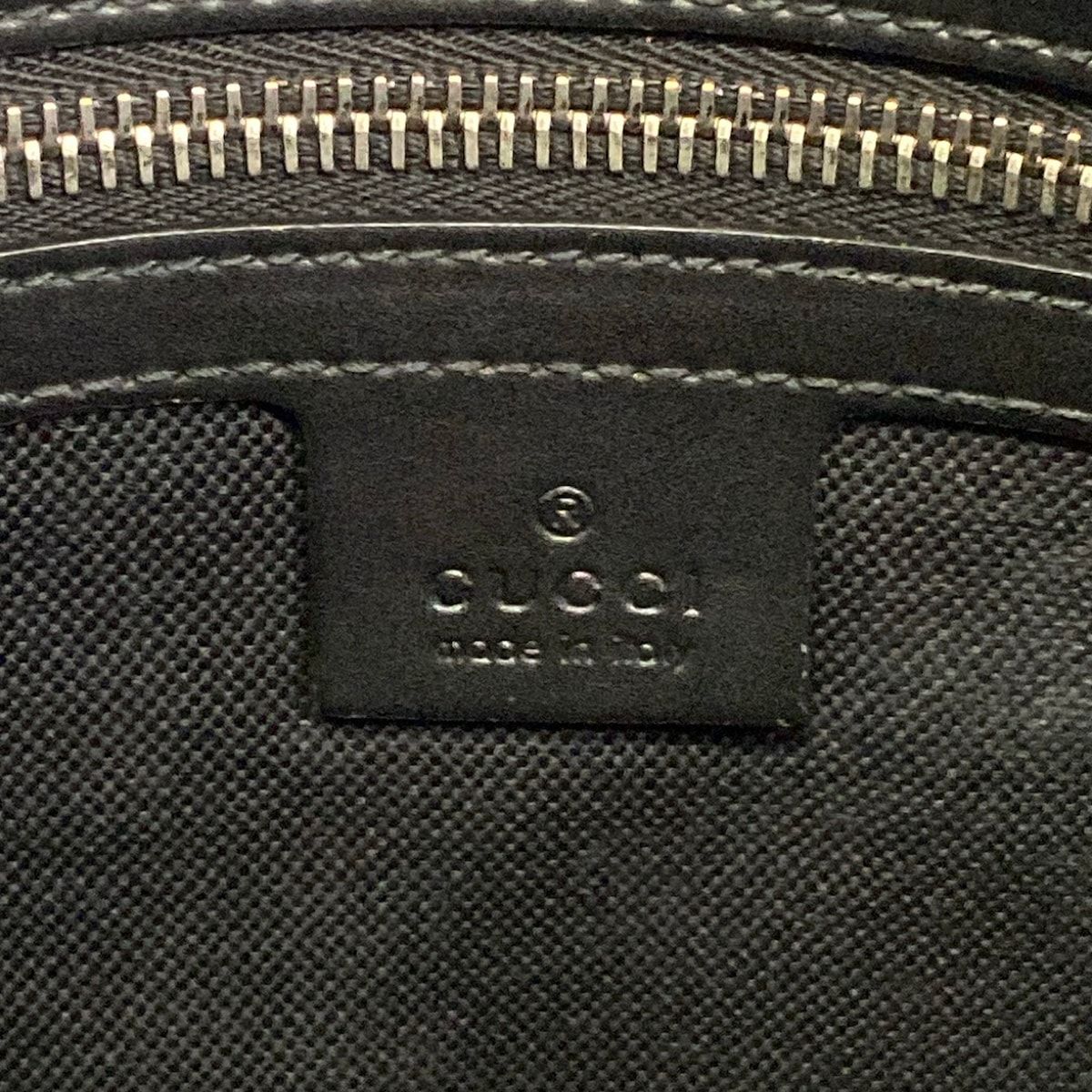 Gucci Shoulder Bag GG Plus Supreme Dark Gray Black Multi Leather — view 8