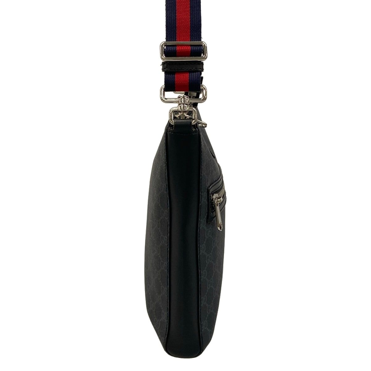 Gucci Shoulder Bag GG Plus Supreme Dark Gray Black Multi Leather — view 2