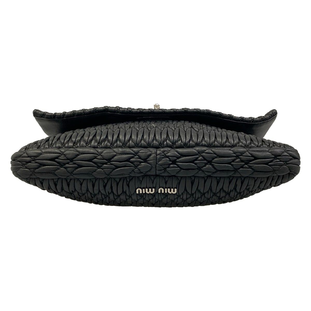 Miu Miu Shoulder Bag Miu Crystal Black Bijou Leather — view 5