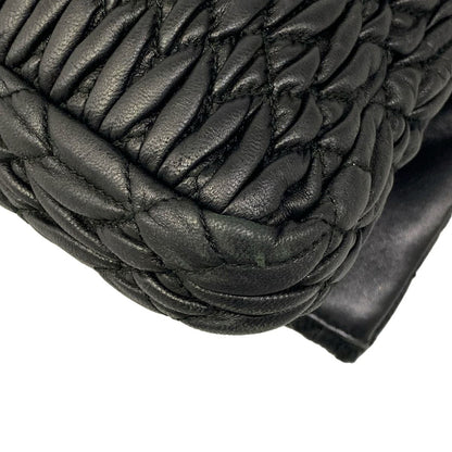 Miu Miu Shoulder Bag Miu Crystal Black Bijou Leather — view 6