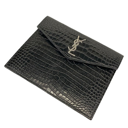 Saint Laurent Paris Handbag Uptown Small Black Embossed Leather — view 8