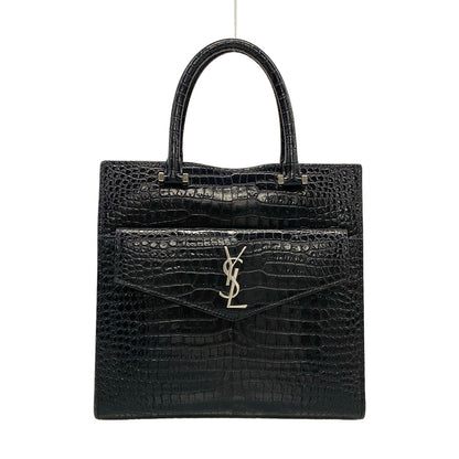 Saint Laurent Paris Handbag Uptown Small Black Embossed Leather