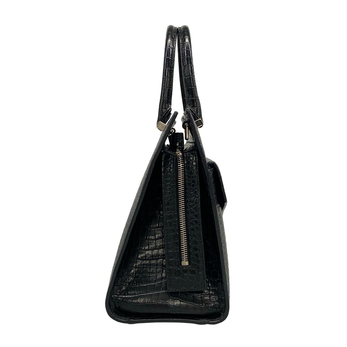 Saint Laurent Paris Handbag Uptown Small Black Embossed Leather — view 2