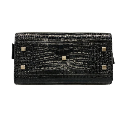 Saint Laurent Paris Handbag Uptown Small Black Embossed Leather — view 5