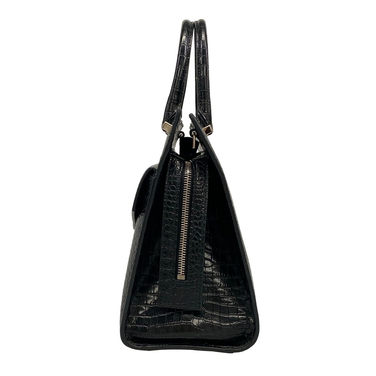 Saint Laurent Paris Handbag Uptown Small Black Embossed Leather — view 4