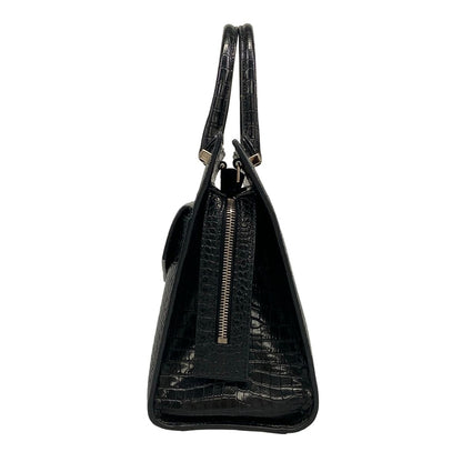 Saint Laurent Paris Handbag Uptown Small Black Embossed Leather — view 4