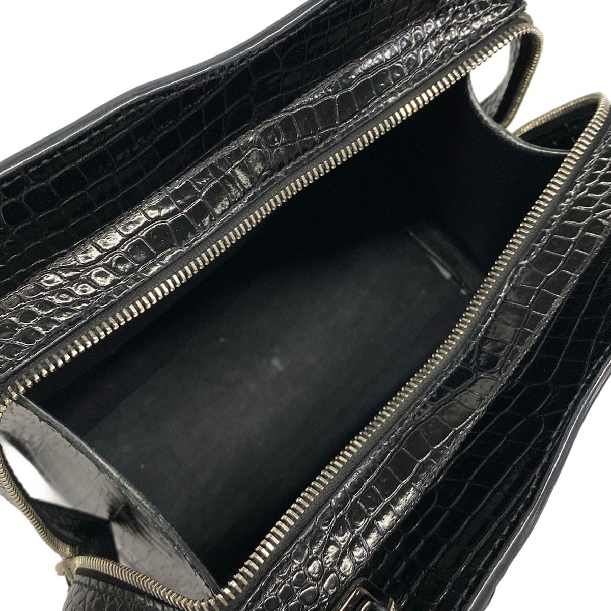 Saint Laurent Paris Handbag Uptown Small Black Embossed Leather — view 7