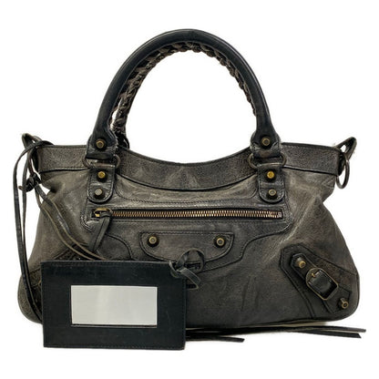 Balenciaga Handbag the Fast Black Leather