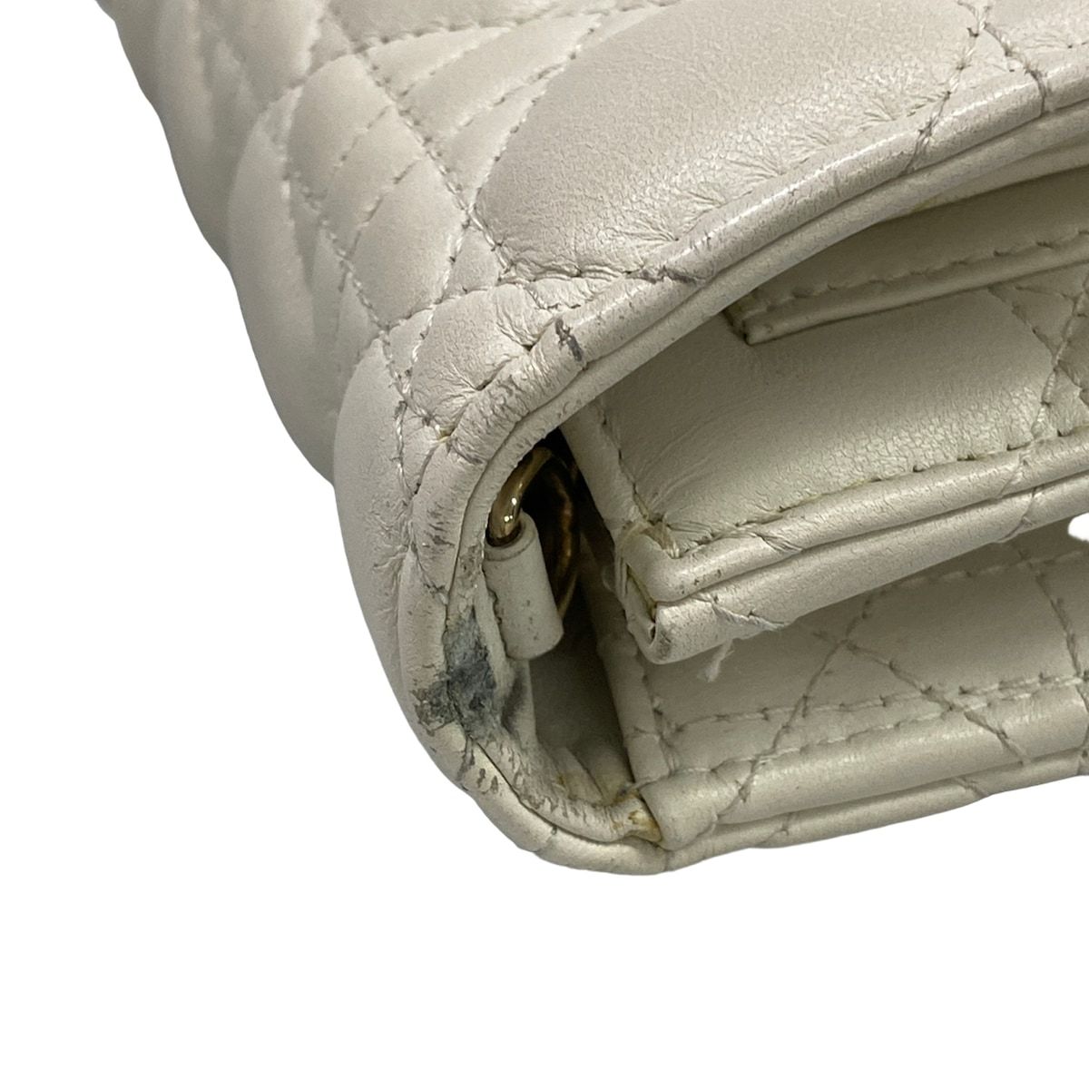 Dior Wallet My Daily Chain Pouch Ivory Leather — view 8