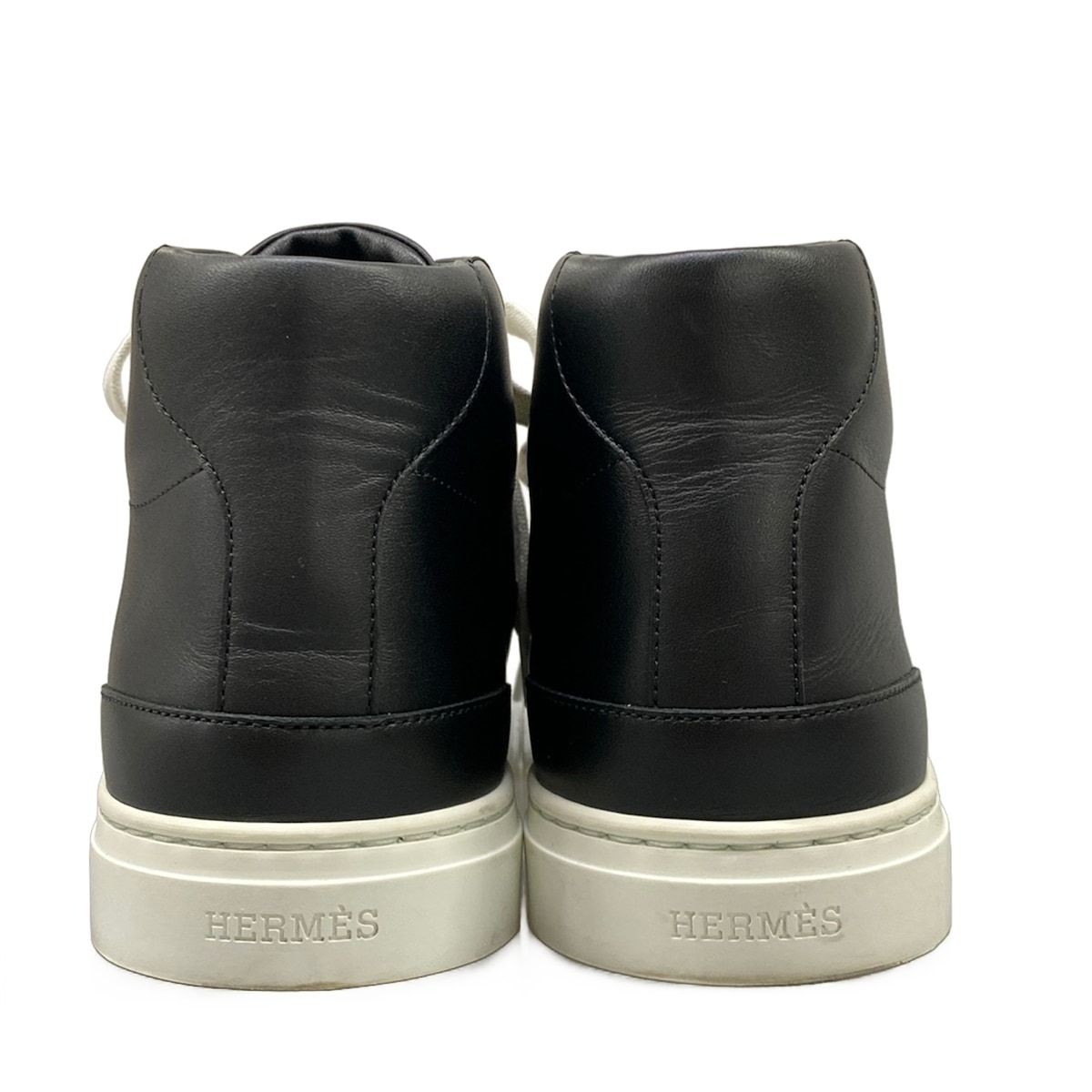 Hermes Sneakers 36.5 Daydream Black White Kelly High Cut Leather — view 6