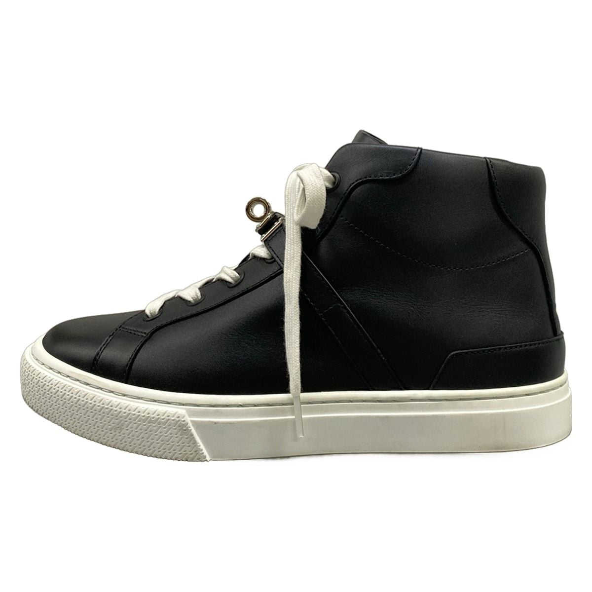 Hermes Sneakers 36.5 Daydream Black White Kelly High Cut Leather