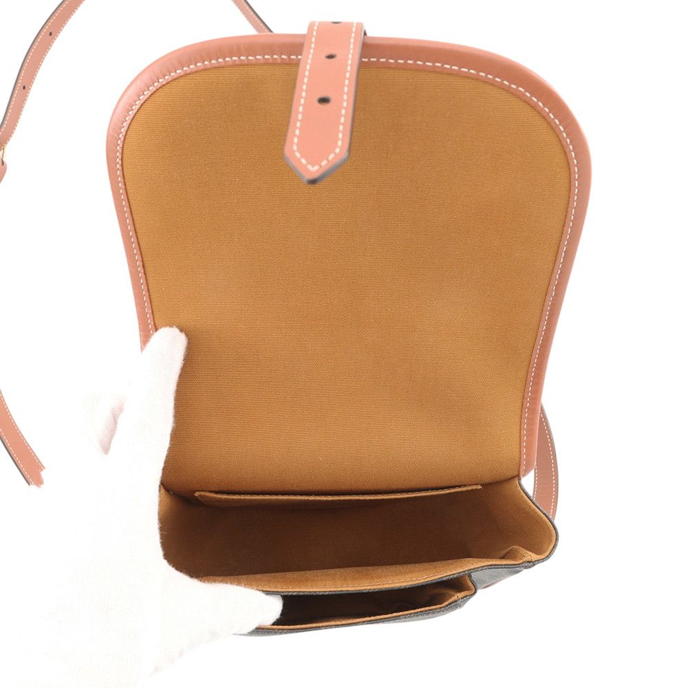 Celine Shoulder Bag Folco Triomphe Calf Leather Brown — view 6