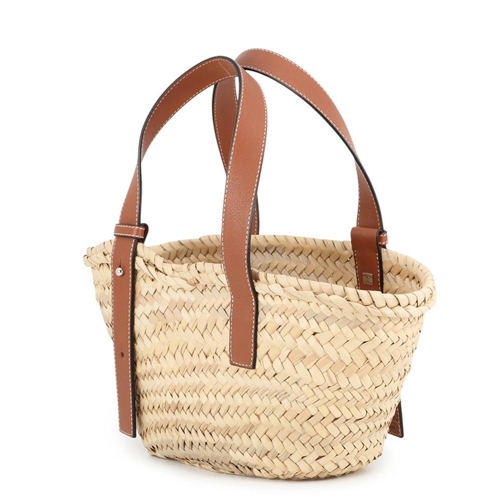 Loewe Handbag Basket Bag Small Raffia Leather — view 2