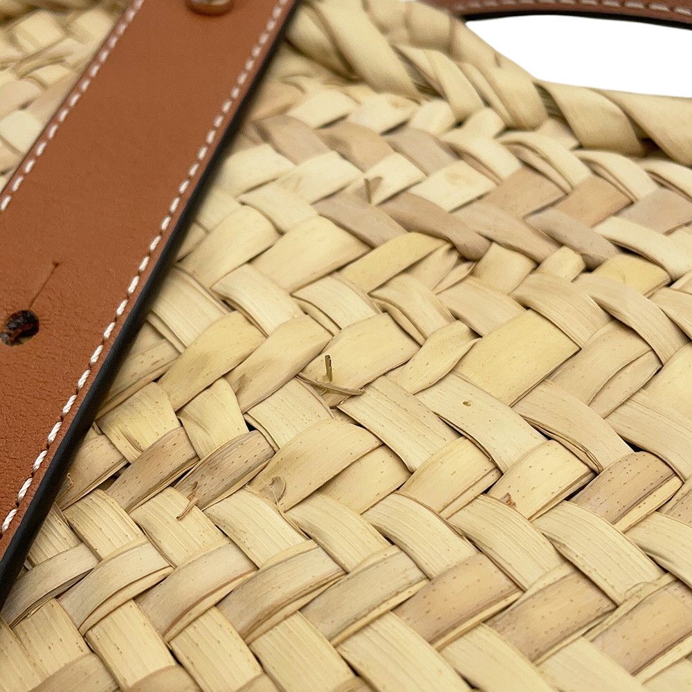 Loewe Handbag Basket Bag Small Raffia Leather — view 9