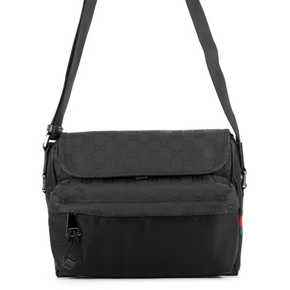 Gucci Shoulder Bag Cross GG Nylon Black