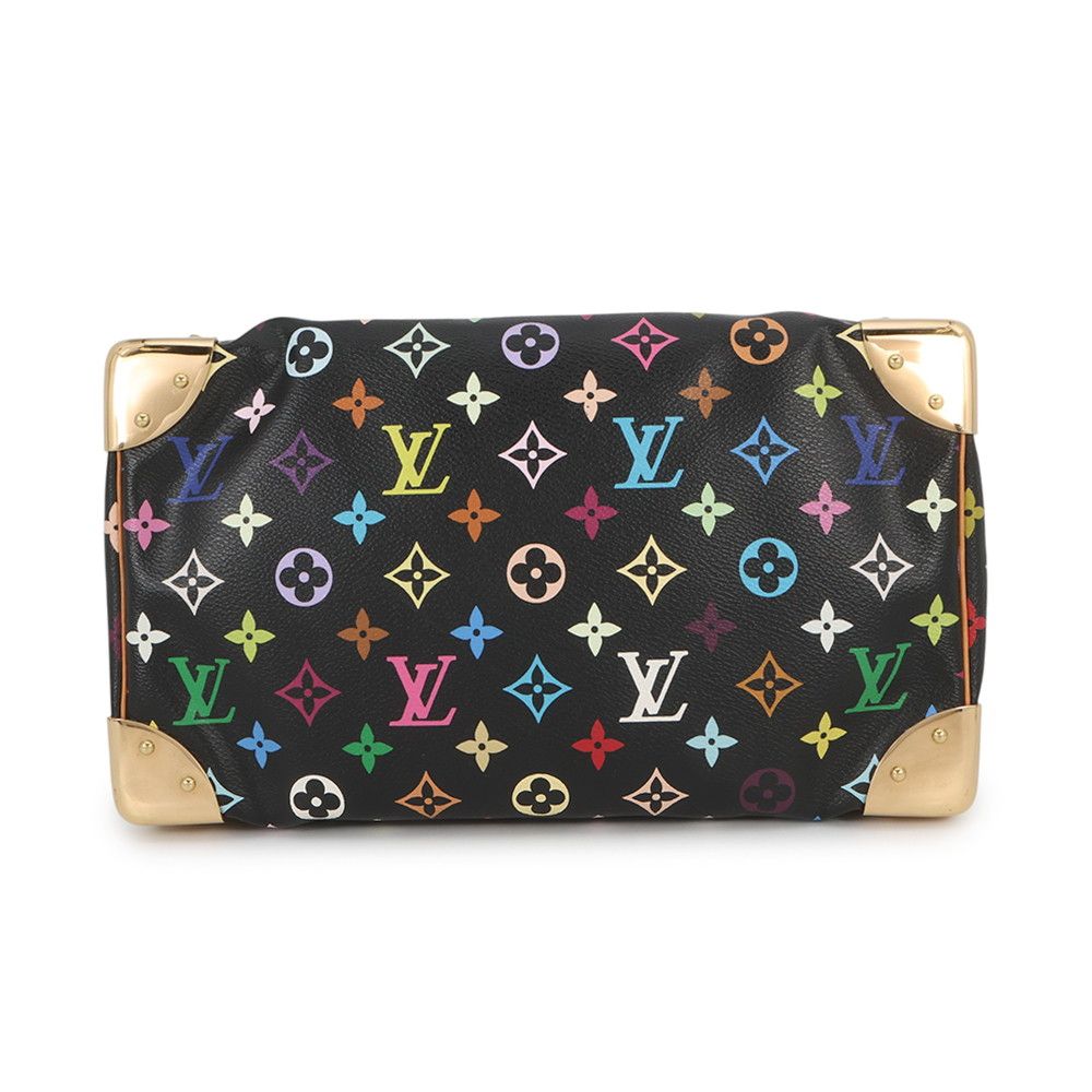 Louis Vuitton Handbag Monogram Multicolor Speedy 30 Bag Black — view 3