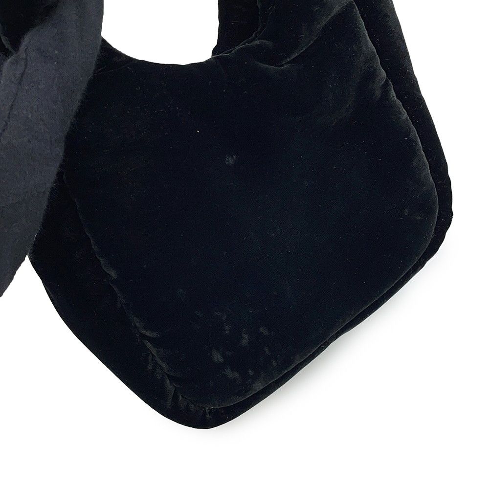 Prada Mini Bag Velvet 2-Way Black — view 8