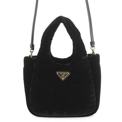 Prada Mini Bag Velvet 2-Way Black