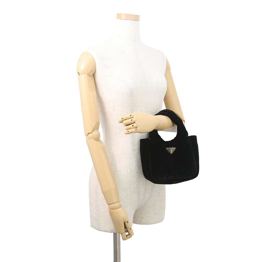 Prada Mini Bag Velvet 2-Way Black — view 4
