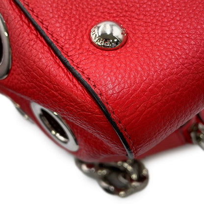 Prada Chain Handbag Perforated Leather — view 6