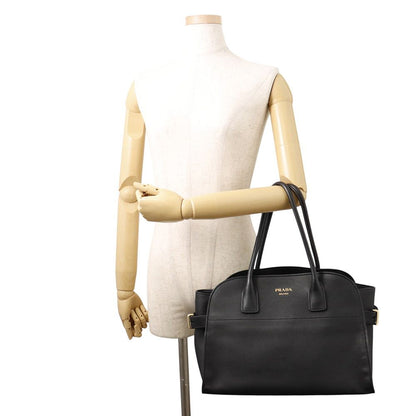 Prada Tote Logo Leather Black — view 4