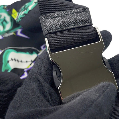 Prada Belt Bag Universal Studio Collaboration Frankenstein Nylon Black — view 9