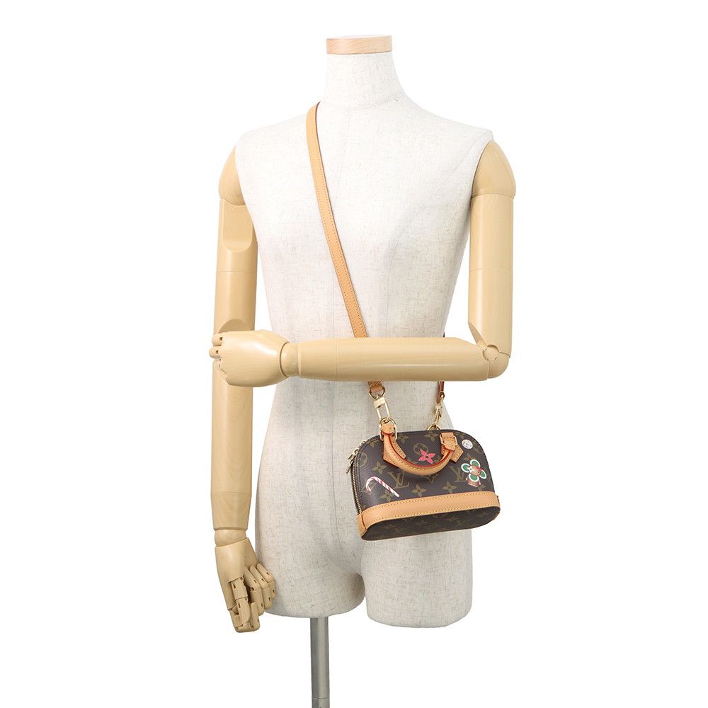 Louis Vuitton Handbag Monogram Vivienne Nano Alma 2-Way Christmas — view 5